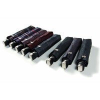 Gran Turismo Check Black - pánský plně automatický skládací deštník