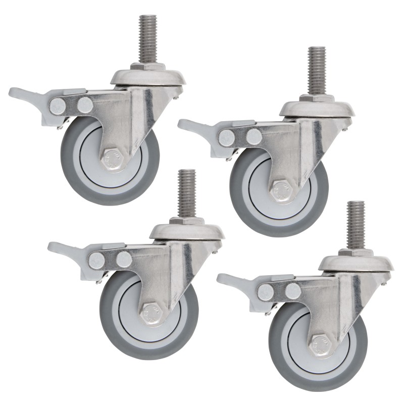 Sada 4 koleček pro žulové stojany řady LIFE