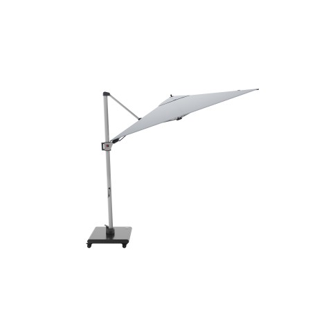 Knirps HYPERION 330 x 240 cm - luxusní výkyvný zahradní slunečník s boční tyčí : Barva slunečníku - GREY