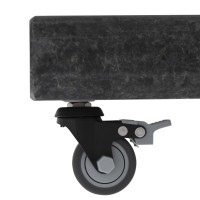 Pojízdný žulový stojan KNIRPS 50 kg černý