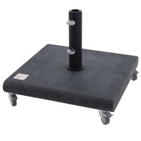 Pojízdný žulový stojan KNIRPS 50 kg černý