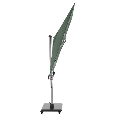 Knirps HYPERION 330 x 240 cm - luxusní výkyvný zahradní slunečník s boční tyčí : Barva slunečníku - Aloe (obrázek 4)