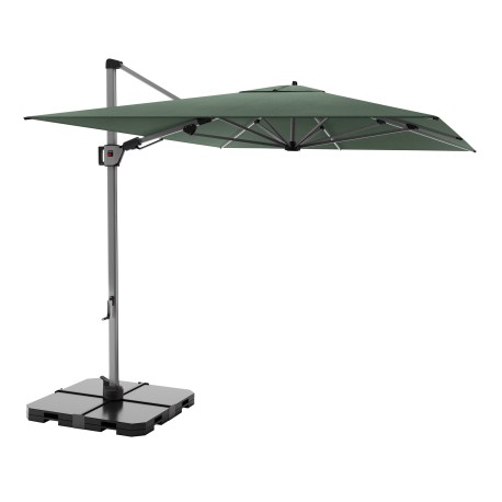 Knirps HYPERION 330 x 240 cm - luxusní výkyvný zahradní slunečník s boční tyčí : Barva slunečníku - Aloe (obrázek 5)
