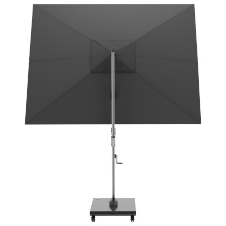 Knirps HYPERION 330 x 240 cm - luxusní výkyvný zahradní slunečník s boční tyčí : Barva slunečníku - Tmavě šedá (obrázek 7)