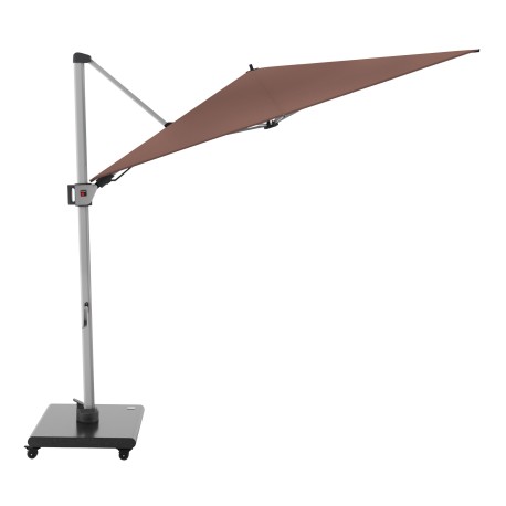 Knirps HYPERION 330 x 240 PRESTIGE - luxusní výkyvný zahradní slunečník s boční tyčí : Barva slunečníku - UMBRA