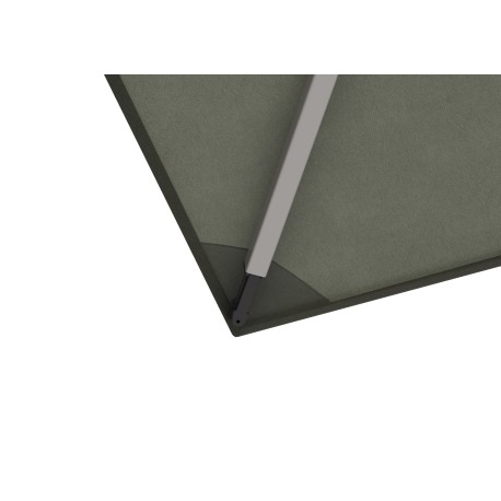 Knirps HYPERION 330 x 240 cm - luxusní výkyvný zahradní slunečník s boční tyčí : Barva slunečníku - Tmavě šedá (obrázek 13)