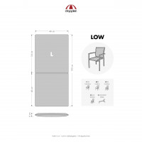 LIFE 6957 nízký - set 6 ks - polstry na židli a křeslo