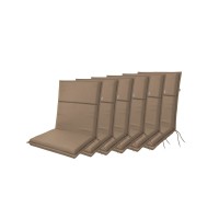 LIFE 6957 nízký - set 6 ks - polstry na židli a křeslo