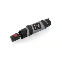 Knirps MINI duomatic Reflective black - designový plně automatický deštník