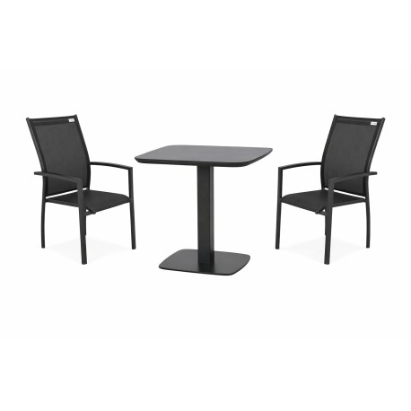 Doppler Picaso Expert antracit - zahradní/gastro hliníková souprava 2+1