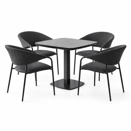 Doppler Picaso MELIA LIKA-TEX® antracit - zahradní/gastro souprava 4+1