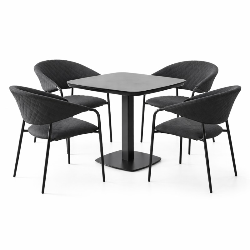 Picaso MELIA LIKA-TEX® antracit - zahradní/gastro souprava 4+1