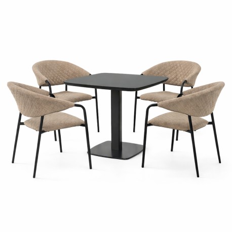 Doppler Picaso MELIA LIKA-TEX® mocca - zahradní/gastro souprava 4+1