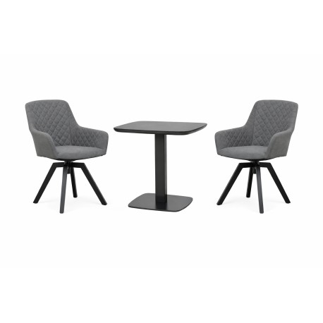 Doppler PICASO PARIS LIKA-TEX® otočné šedé - zahradní souprava 2+1