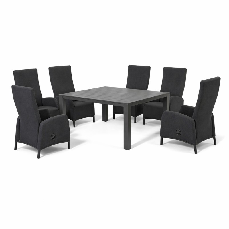 PRATO PARIS antracit - luxusní zahradní souprava 6+1