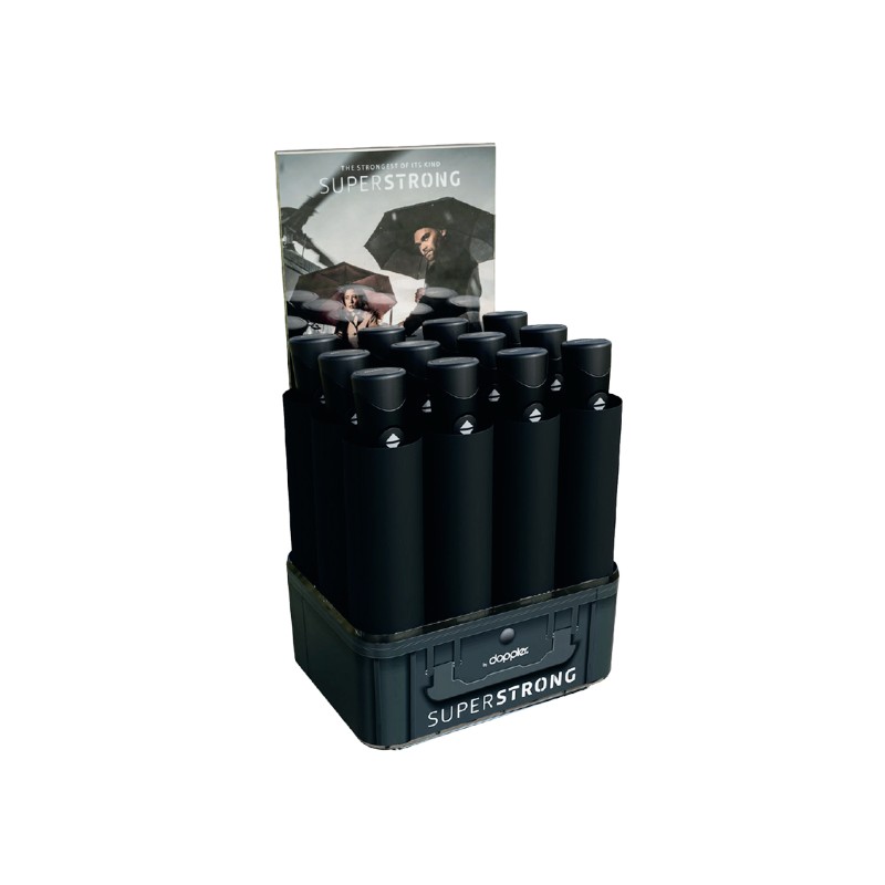 Stolní stojan na deštníky Superstrong černý