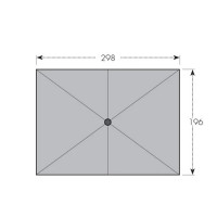 ALU WOOD 3 x 2 m – slunečník s automatickým naklápěním s ULTRA UV ochranou