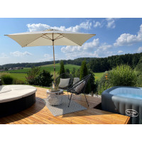 ALU WOOD 3 x 2 m – slunečník s automatickým naklápěním s ULTRA UV ochranou