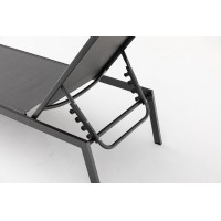 Mare set lehátek + stůl, antracit/ šedá