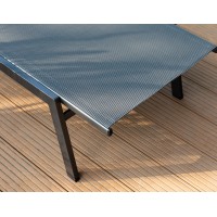 Mare set lehátek + stůl, antracit/ šedá