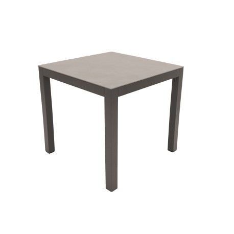 Doppler MADRI - zahradní hliníkový stůl 80x80 cm, mocca