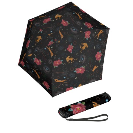 Knirps Knirps US.050 ultra light slim manual Guardian black - lehký skládací plochý deštník