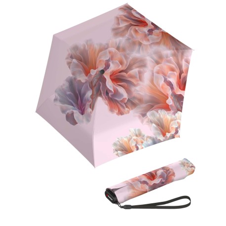 Knirps Knirps US.050 ultra light slim manual Coral - lehký skládací plochý deštník