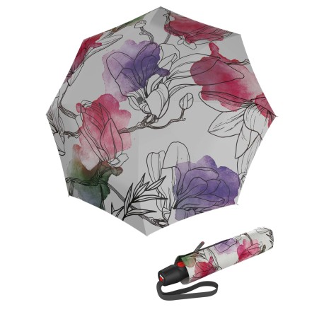 Knirps KNIRPS T.200 Medium Duomatic Iris Pink - elegantní plně automatický deštník