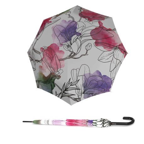 Knirps KNIRPS T.760 Iris Pink- elegantní holový vystřelovací deštník