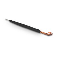 KNIRPS T.772 LONG automatic Black - pánský holový vystřelovací deštník