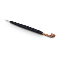 KNIRPS T.772 LONG automatic Check Black - pánský holový vystřelovací deštník