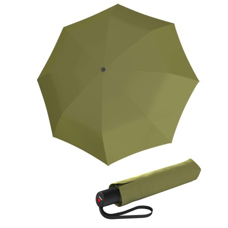 Knirps Knirps A 200 Medium Duomatic Olive - elegantní plnoautomatický deštník