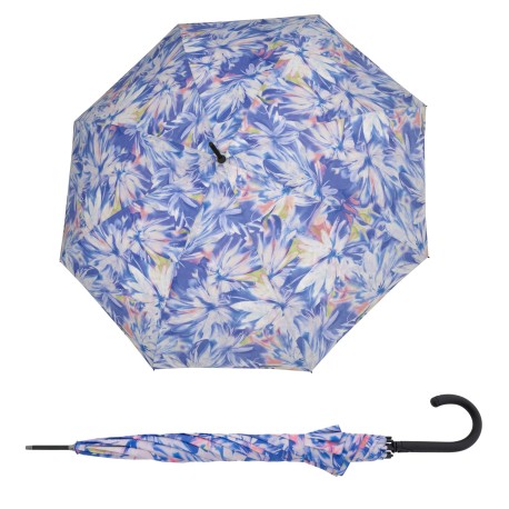 Doppler Fiber Flex Long AC Flowery - dámský holový vystřelovací deštník