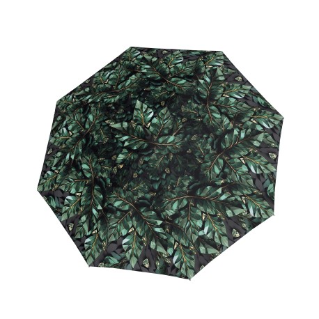 Doppler Fiber Flex Long AC Imperial Crystal Leaves - dámský holový vystřelovací deštník