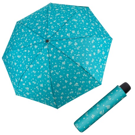 Derby Hit Mini Aqua Blue- dámský skládací deštník