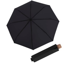 Timber manual Black - dámský skládací deštník
