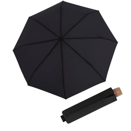 Knirps Timber manual Black  - skládací deštník