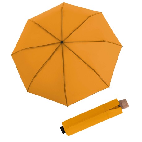 Knirps Timber manual Curcuma - skládací deštník