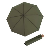 Timber manual Olive- skládací deštník