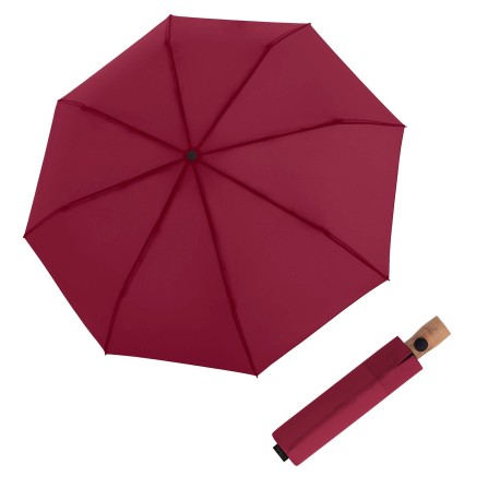 Knirps Timber duomatic Hibiscus - skládací deštník