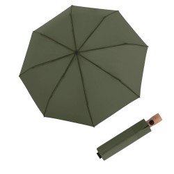 Timber duaomatic Olive - skládací deštník