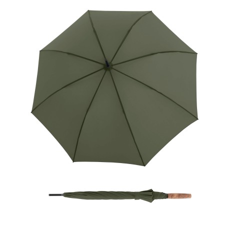 Knirps Timber Stick Automatic Olive - holový deštník