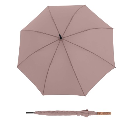 Knirps Timber Stick Automatic Heather- holový deštník