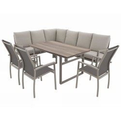 EXPERT LOUNGE - zahradní hliníková jídelní souprava