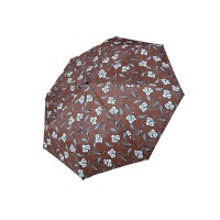 Hit Mini Flowers Brown- dámský skládací deštník