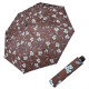 Hit Mini Flowers Brown- dámský skládací deštník