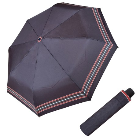 Derby Hit Mini  Stripe Brown- dámský skládací deštník