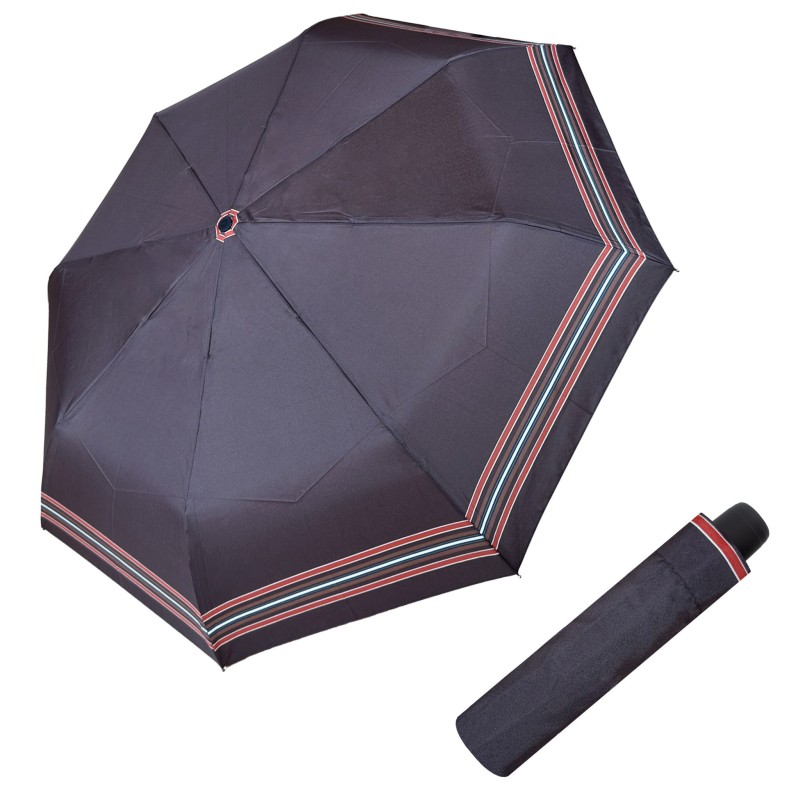 Hit Mini Stripe Brown- dámský skládací deštník