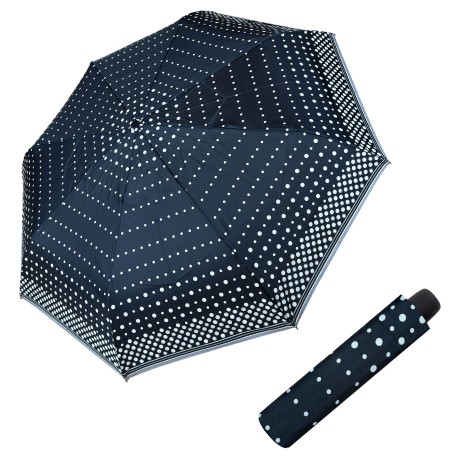 Derby Hit Mini Dots Black- dámský skládací deštník