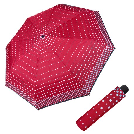 Derby Hit Mini Dots red - dámský skládací deštník